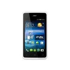 Acer Liquid Z200 Dual SIM  4" 800x480 1.0GHz DC 512MB 4GB kam. 2Mpx WiFi 3G BT4 microSD microUSB  Android 4.4 KK biely