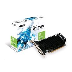 MSI VGA nVidia N720-1GD5HLP, GT720, DDR5 1GB, VGA, DVI-D, HDMI, LP, heatsink