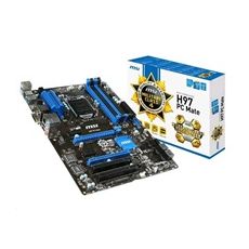 MSI MB Sc LGA1150 H97 PC Mate, Intel H97, 4xDDR3, VGA, GbLAN, ATX