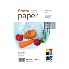 COLORWAY fotopapier/ matte 190g/m2, A4/ 50 kusov