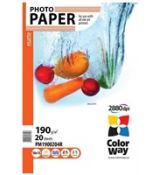 COLORWAY fotopapier/ matte 190g/m2, 10x15/ 20 kusov
