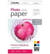 COLORWAY fotopapier/ premium high glossy 255g/m2, 10x15/ 50 kusov