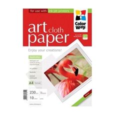 COLORWAY fotopapier/ ART glossy texture "cloth" 230g/m2, A4/ 10 kusov