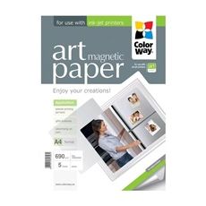COLORWAY fotopapier/ ART glossy "magnetic" 690g/m2, A4 / 5kusov