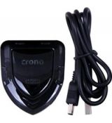 Crono USB HUB, 4 porty, USB 2.0, LED svetlo, čierny