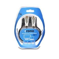 Crono kabel prepojovací HDMI samec / HDMI samec, ethernet, 1.8 m, pozlateny konektor