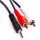 Crono kabel prepojovací Jack / Cinch - stereo, Jack 3.5mm (samec) / 2x Cinch (samec), 1.8m
