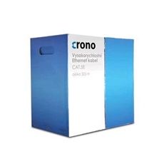Crono sieťový kabel UTP cat.5e, 305 m, medený, prierez 0.5mm, 4 páry, šedý