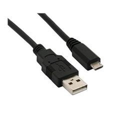 USB kabel typu A/micro, délka 1,8 m, čierny