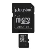 Kingston Micro SDHC Memory Card Class 10, 8GB, micro SDHC, SDC10/8GB, high speed Class 10, pre archiváciu dát