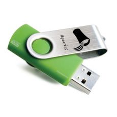 Goodram USB flash disk, 2.0, 16GB, Twister, svetlo zelený VODNÁR a VŠETKY ZNAMENIA  v krabičke