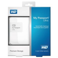 Externý pevný disk, Western Digital, 2,5", 500GB, My Passport ULTRA, USB 3.0/USB 2.0 biely