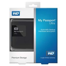 Externý pevný disk, Western Digital, 2,5", 1000GB, 1TB, My Passport ULTRA, USB 3.0, WDBGPU0010BBK-EESN, čierny